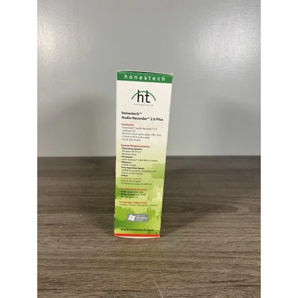 Honestech Audio Recorder 2.0 Deluxe Convert From Cassettes LPs New Sealed - Picture 5 of 6